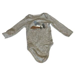 Laughing Llama One Piece 100% Cotton 6M Bear Print